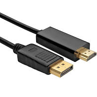 DISPLAY PORT TO HDMI CABLE M/M 3-ft